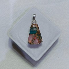 Beautiful Copper Quartz Handmade Pendant Sterling Silver Gemstone Cut Jewelry