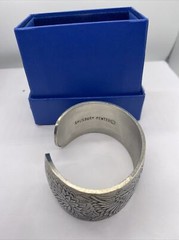 Salisbury Pewter November Birthday Cuff Bracelet Chrysanthemum With Box
