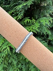 Handmade Reversible Hemp Bracelet Adjustable Knotted Cord Boho Jewelry Unisex