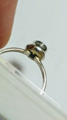 CUTE NATURAL SMOKY QUARTZ IN.925 STERLING SILVER RING IN SIZE 9.25-9.5!