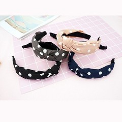 Women’s Knot Hairband Wide Floral Polka Dot Bow Vintage Hairband Headband