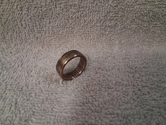 2002 Kennedy Half Dollars size 8 coin ring handmade mixed metals