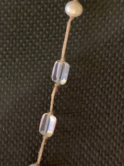 Silpada Silver Cultured Pearls & Clear Natural Stones Necklace