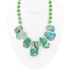 Pop Of Green And Blue Jasper Statement