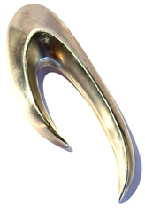 CHELO SASTRE SPAIN VINTAGE STERLING SILVER MODERNIST SCULPTURE ARTISAN BROOCH