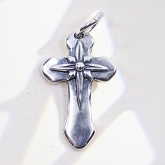 Sterling Silver Lord Lead Me Cross Pendant, Religious 925 Christian Cross Charm