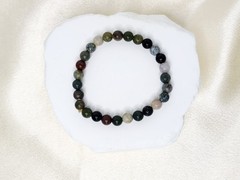 Natural Agate Gemstone Round Beads Chakra Healing Bracelet