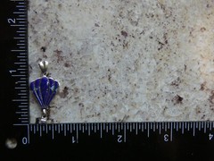 Hot Air Balloon Petite Pendant Dark Blue Lapis & Opal Sterling Silver 925 NEW