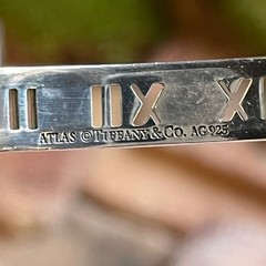 TIFFANY&CO Sterling Silver Atlas Cutout Cuff
