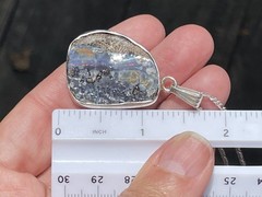 Australian Boulder Opal «Red Line» Pendant. Large!