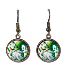 – Handmade Round Resin Dangling Earrings 16mm