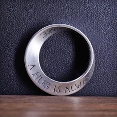 sterling silver pendant, 925 infinity circle loop hug is always the right size