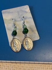 Woman’s Hand Crafted Earrings By Earth Dreams Sterling Silver 1.5 Inch