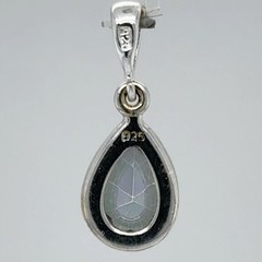 Faceted Pear MYSTIC TOPAZ Teardrop Pendant – 925 STERLING SILVER Rainbow #4-Me