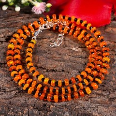 Pink Ethiopian Opal Necklace Black Spinel Welo Fire Opal Handmade