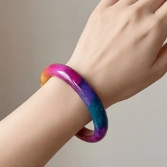 Ladies Pink Purple Matching Color Bracelet Holiday Gift Jewelry Free Shipping