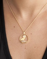Greece Athena Owl of Wisdom Pendant, Greek Two Draxmai, 7/8″ diam ( # 143 )