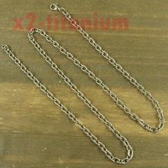 Pure Titanium 30 inch Anchor chain 5mm width necklace anti-allergy XH399