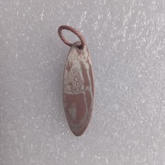 Handmade Mokume Gane Copper Pendant – Unique Woodgrain Pattern Jewelry