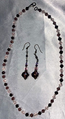 Handmade Beaded Necklace And Earrings Set