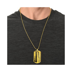 Graphic Dog Tag Pendant + Necklace – Brush Stroke