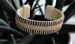 Nantucket Basket Style Cuff Bracelet ~ New ~ Artisan Hand Made ~