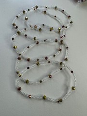 Handmade beaded anklets| Coloured beads |Stackable 5 piece |Made in Africa