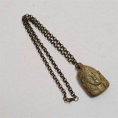 Unique Hathor Egyptian necklace – antique style, handmade pendant chain