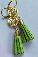 SUEDE LEATHER TASSLES Oriental style Lever back handcrafted U CHOOSE