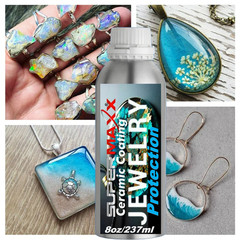 JEWELRY CARE PROFESSIONAL CERAMIC CLEAR COAT FOR GOLD SILVER COPPER EPOXY – 8OZ