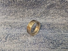 2002 90% Silver Kennedy Half Dollars size 9 coin ring handmade (A)
