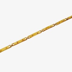 Handcrafted 9 inch Solid Bars Anklet bracelet Authentic 1/20 14K Gold Filled