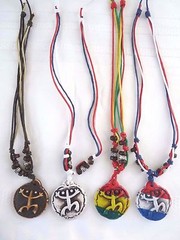 PUERTO RICO ASSORTED HIEROGLYPH TAINO COQUI FROG UNISEX NECKLACE PENDANT