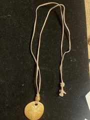 handcrafted beaded cord necklace lot with clay charm pendants, multicolor