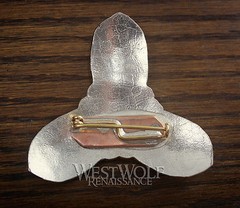 Large Viking Jarl Trefoil Brooch — Norse/Celtic/Medieval/Silver/King/Cloak Pin