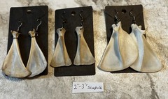 Handcrafted bone earrings
