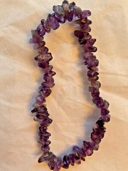Artisan Amethyst Geode Pendant Adjustable Black Cord Matching Stretch Bracelet