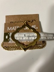 MATR BOOMIE Gold Toned Necklace Fair Trade NIP