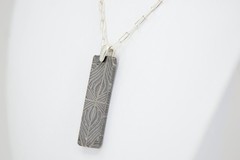Meteorite Damascus Pendant I Sterling Silver Necklace – TOP METEORITE Jewelry