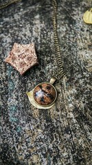 pendant with necklace epoxy resin unique handmade jewellery made in srilanka