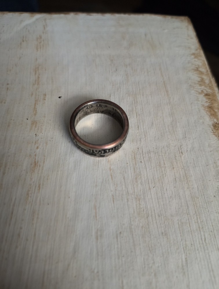 Genuine Handcrafted 1977 United States Half Dollar Coin Ring Size 9.5 …
