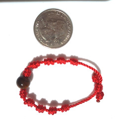 Baby Bracelet Tiger’s Eye In Red String
