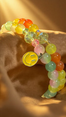 Handmade Colorful Crystal and Glass Beaded Bracelets (Set of 2)