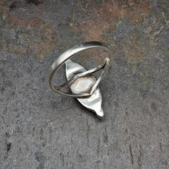 Sterling Silver Zuni Style Inlay Ring Size 10 Multi Stone Signed R Southwestern