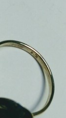 CUTE BLACK ONYX IN STERLING SILVER.925 RING SIZE 6.5-6.75 AND 5.5-5.75!