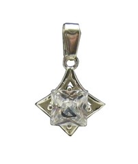Stylish Sterling Silver Pendant Solid 925 Genuine Solid CZ New Handmade Empress