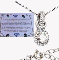 1 ct Granddaughter Diamond Jewellery Love Diamond Pendant Necklace Christmas