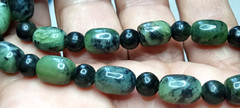 Nephrite Genuine Jade from Canada Handmade and Braided Adjustable Necklace.