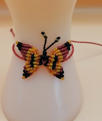 Handmade Macrame Woven Butterfly Anklet