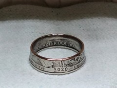 WEIR FARM, CT. – Size 9 State Quarter Coin Ring